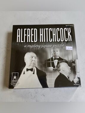 Alfred Hitchcock 1000-Piece Mystery Jigsaw Puzzle - Black & White